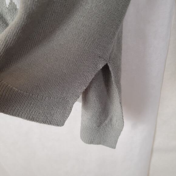 Princess Mononoke San's wolf mask intarsia print sweater Size Medium grey - Picture 6 of 7